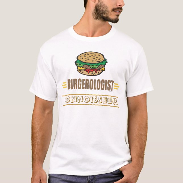 Camiseta Amantes Engraçados Hamburger (Frente)
