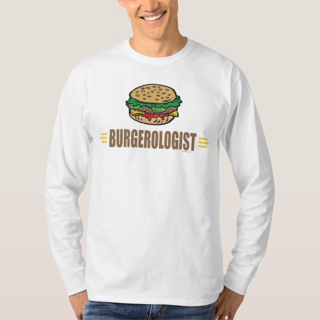 Camiseta Amantes Engraçados Hamburger (Frente)