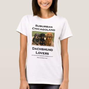 Camiseta Amantes suburbanos do Dachshund de Chicagoland