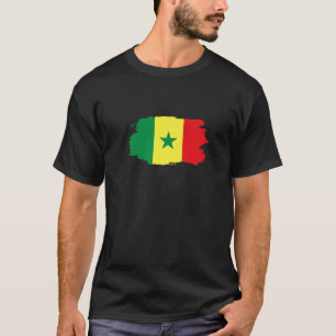 Camiseta Amar a bandeira senegalesa Patriótica Su Esportivo