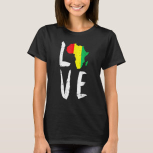 Camiseta Amar África História Negra Mês África Americana