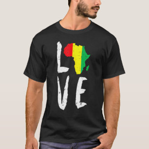 Camiseta Amar África História Negra Mês África Americana