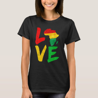 Camiseta Amar África História Negra Mês África Americana