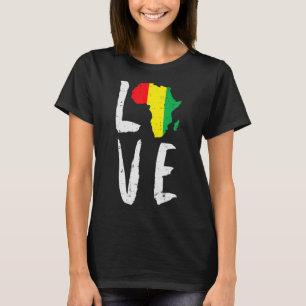 Camiseta Amar África História Negra Mês África Americana