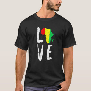 Camiseta Amar África História Negra Mês África Americana