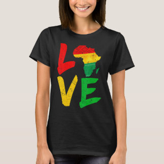 Camiseta Amar África História Negra Mês África Americana