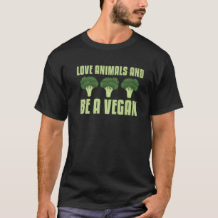 Camiseta Amar Animais E Ser Um Veganismo Vegano