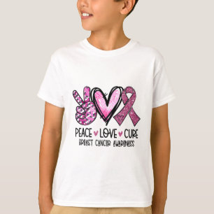 Camiseta Amar Cancer de Fita Rosa Cura Sensibilização 1