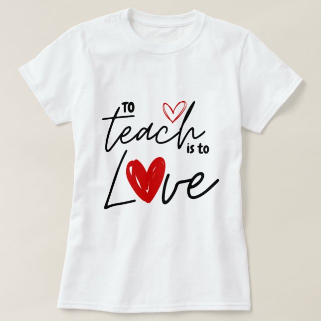 Camiseta Amar Coleção de Professores (Frente do Design)