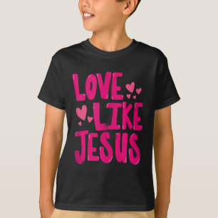 Camiseta Amar Como Jesus Religioso Deus Cristão Gráfico Ta