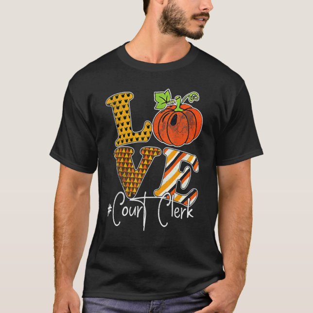 Camiseta Amar Corregador De Pumpkin Halloween Thanksgivi (Frente)