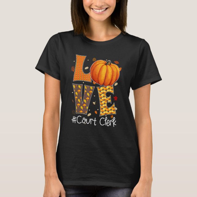 Camiseta Amar Corregador De Pumpkin Halloween Thanksgivi (Frente)
