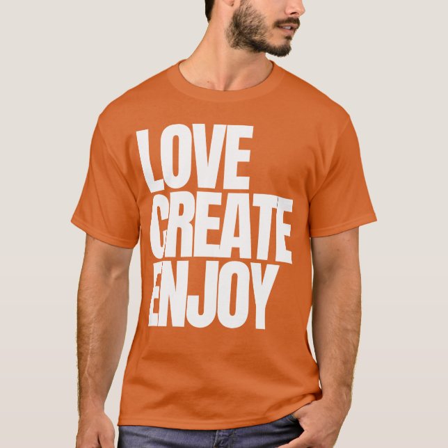 CAMISETA AMAR CRIAR DESFRUTAR (Frente)