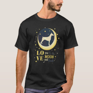 Camiseta Amar Dobermann Cachorro Até a Lua