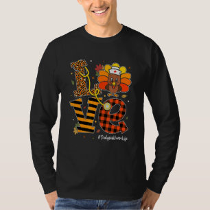 Camiseta Amar Enfermeira de Diálise Vida Outono Enfermeira