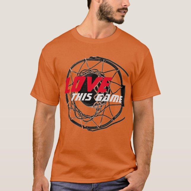 Camiseta Amar Esta Arte De Pop De Basquete (Frente)