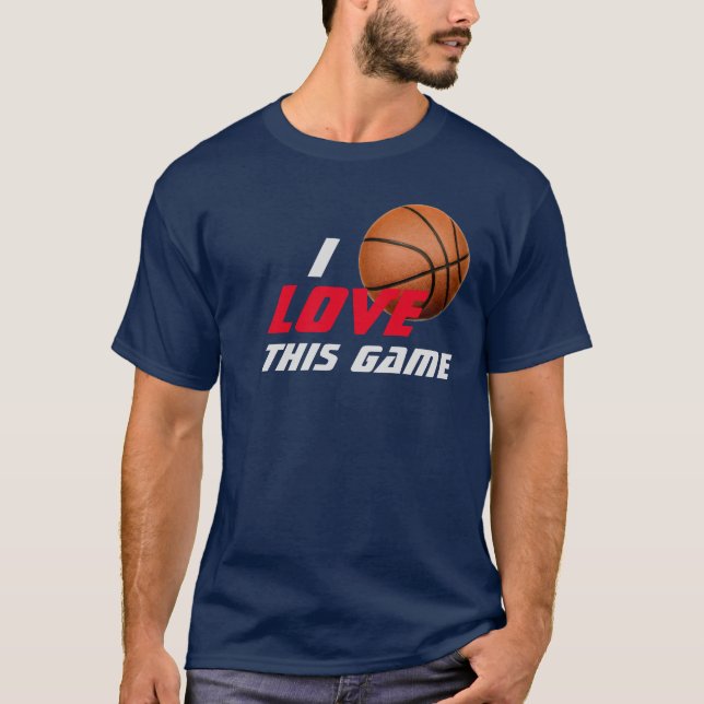 Camiseta Amar Este Jogo De Basquete (Frente)