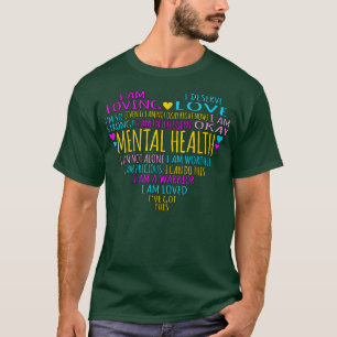 Camiseta Amar Fatos do Coração Sensibilizar Saúde Mental De