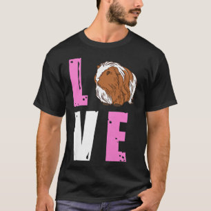 Camiseta Amar Guiné Cachorro Porco Raparigas Furry Batata P