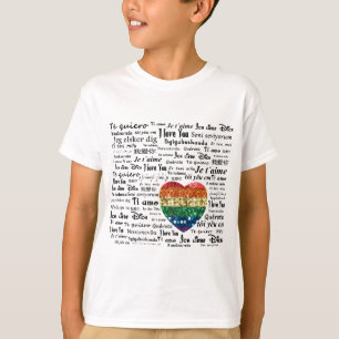 Camiseta Amar línguas estrangeiras