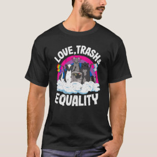 Camiseta Amar Lixo e Igualdade Ogambm Raccoon Bisexual Fla