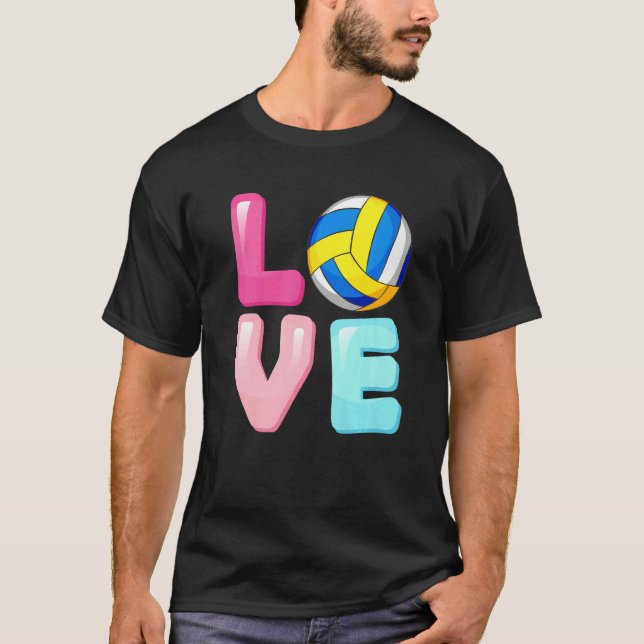 Camiseta Amar Meninas de Ventiladores da Equipe (Frente)
