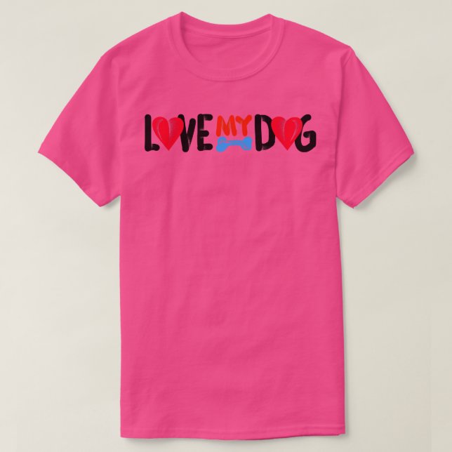 Camiseta Amar Meu Cachorro (Frente do Design)