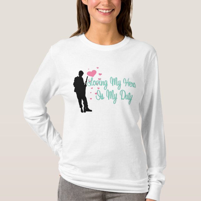 Camiseta Amar meu herói é meu dever (Frente)