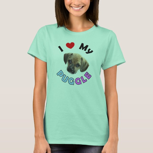 Camiseta Amar Meu Puggle (Frente)