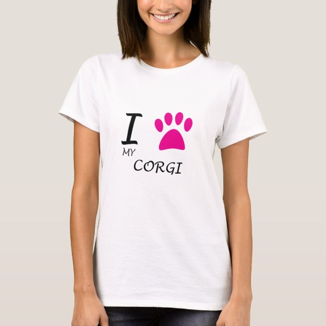 Camiseta Amar Minha Pata De Corgi (Frente)
