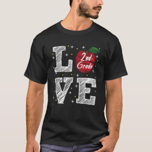 Camiseta Amar o segundo ano de volta ao professor de segund