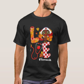 Camiseta Amar Peru Dia de Ação de Graças Neuro Enfermeira V