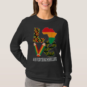 Camiseta Amar Professor Aviário Mapa Negro Africano America