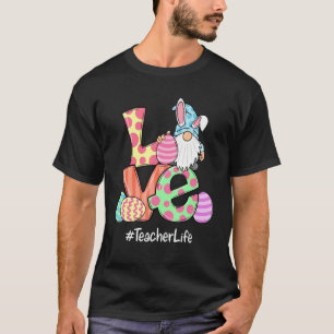 Camiseta Amar Professor Vida Bela Páscoa Ovos Caçando T