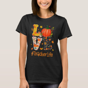 Camiseta Amar Professora Vida Feliz Queda Vocês Todos Profe