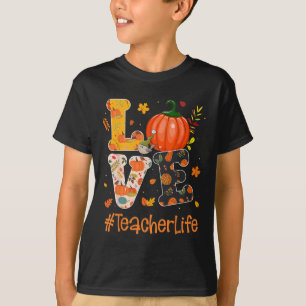 Camiseta Amar Professora Vida Feliz Queda Vocês Todos Profe