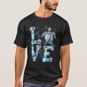 Camiseta Amar Tartarugas Engraçadas Amante de os animais Ta