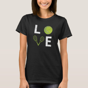 Camiseta Amar Tênis jogadores treinadores treinadores espor