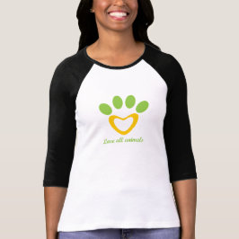 Camiseta amar todos os animais