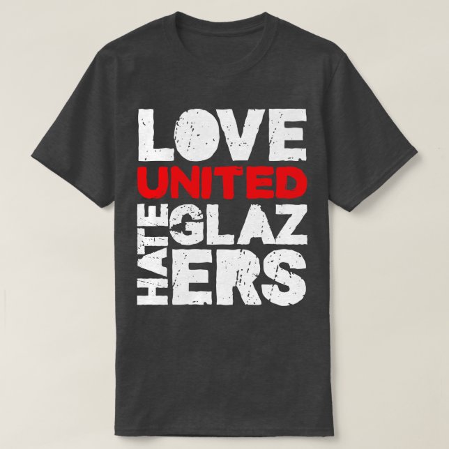Camiseta Amar vidros de ódio unidos (Frente do Design)