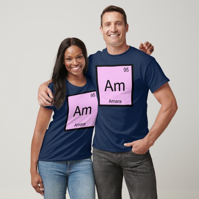 Camiseta Amara Name Chemistry Elemento Mesa Periódica (Unissex)