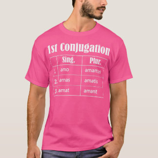 Camiseta Amare Conjugation Latim eacher Language Latim