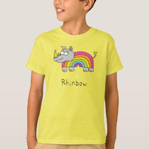 Camiseta Amarela Infantil Masculina Rhinbow Rhino 
