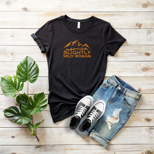 Camiseta amarela preta de hiking para amantes de v