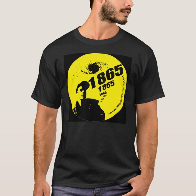 Camiseta Amarelo 1865 no preto (Frente)