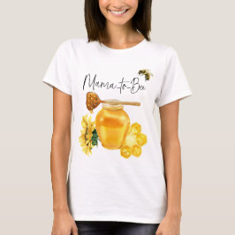 Camiseta Amarelo Aroma Aquarela Chá de fraldas de girassol