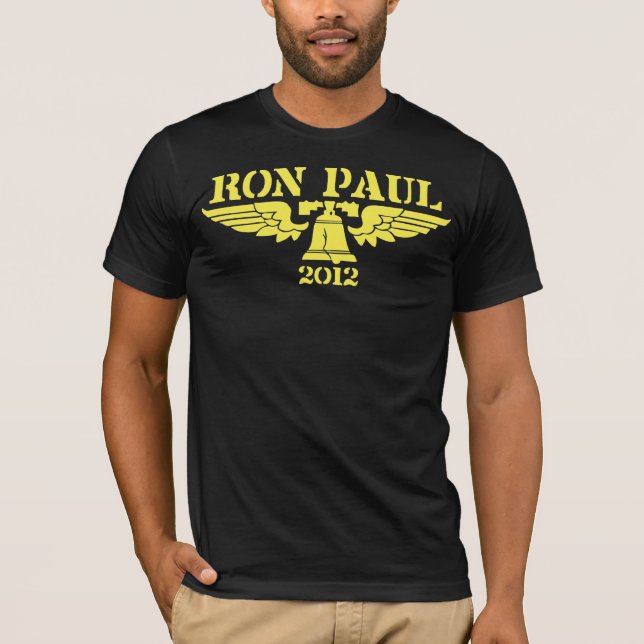 Camiseta Amarelo da liberdade de Ron Paul (Frente)
