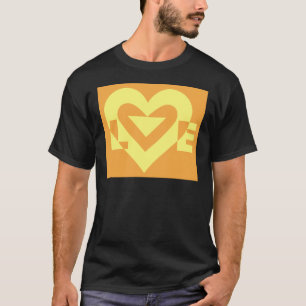 Camiseta Amarelo de Amor em Laranja