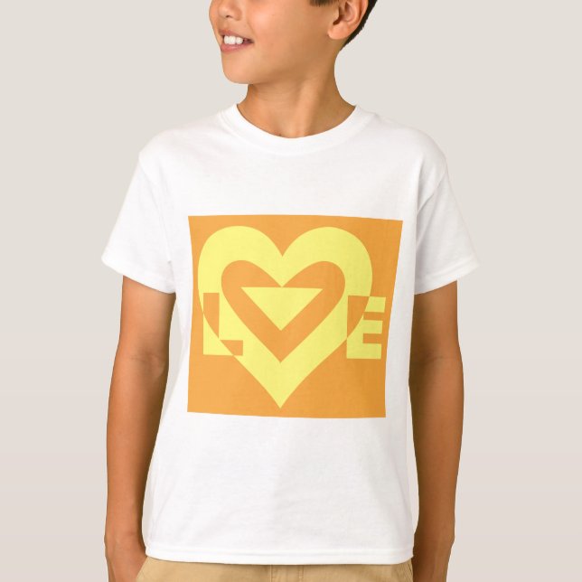 Camiseta Amarelo de Amor em Laranja (Frente)