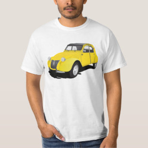 Camiseta Amarelo de Citroën 2CV (chevaux do deux)
